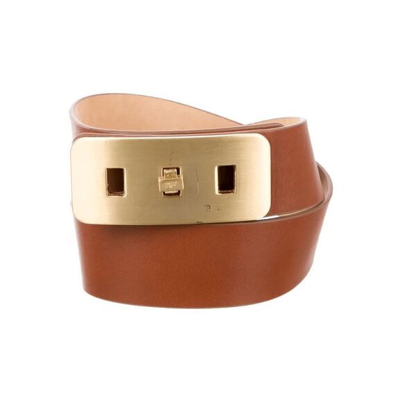 Diane Von Furstenberg Seraphina Leather Belt - Size Petite - Picture 2 of 10